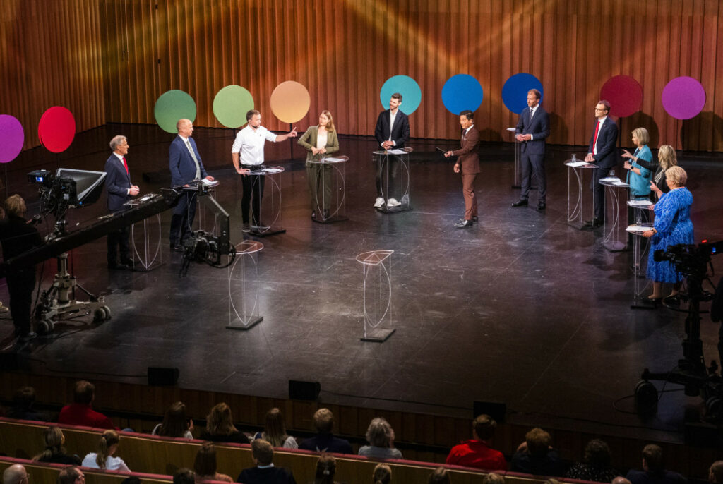 predvolebná debata v Nórsku