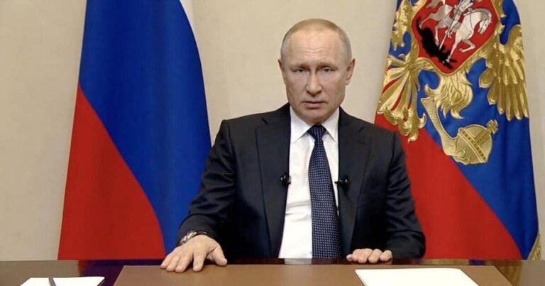 Vladimir Putin z príhovoru